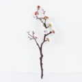 Artificial plum blossom branch fake flower home decor living room indoor Chinese style decor - White
