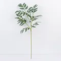 Artificial willow leaf branch greenery stem for wedding floral arrangement plant wall decor - Off-White Single Piece