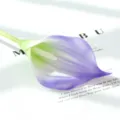 Mini calla violet en PU tige unique fleur artificielle pour décoration maison et mariage - Violet