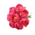 Bouquet de fleurs de pivoine rose artificielle pour decoration de mariage a la maison. - Rose rouge