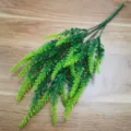 Artificial plastic lavender branch green home decor fake flower wedding party plant ornament - Green