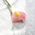 Artificial calla lily flower single stem pink gradient home decor table decoration faux floral - Pink