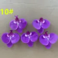Purple artificial phalaenopsis orchid flower heads for wedding decor DIY crafts 10# - 10#