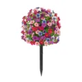Artificial flower stake garden decoration purple violet fake plant outdoor home decor - Multicolor 8