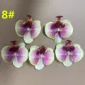 Artificial phalaenopsis orchid flower heads wholesale large DIY decorative fake flowers 5pcs - 8#