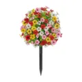 Artificial flower ground stake colorful floral ball garden yard home decorative plant - Multicolor 9