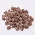 Brown 3.5cm PE foam rose heads variant for wedding party DIY craft and home decoration. - Coffee