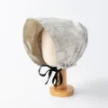 Modischer Karo-Haube Hut mit schwarzem Kordelzug und verstellbarem Design für den Alltag. - Verstellbar / Kordelzug Kopftuch Hut / Khaki Creme