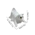 Halloween fantasma cane in resina decorazione da tavolo con dimensioni statua bianca - Cucciolo Fantasma