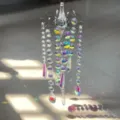 Pendente sospeso acchiappasole in vetro di cristallo prisma per decorazione luce giardino - Stile Goccia di Perlina Appuntita