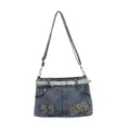 Bolso cruzado de mezclilla elegante para mujer diseño de falda único bolso casual nuevo - Estilo 1 Azul