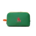 Bolsa de cosméticos de viaje de nylon impermeable, estuche organizador de maquillaje útil. - Verde