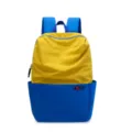 Mochila de viaje impermeable colorida para deportes al aire libre, mochila escolar informal. - Azul y Amarillo