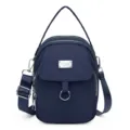 Womens Crossbody Bag Multi-Pocket Casual Shoulder Bag Nylon Phone Bag Handbag Navy Blue - Dark Blue