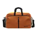 Gran bolsa de viaje fitness colorblock de gran capacidad, bolso ligero para deportes. - Amarillo