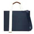 Borsa Tote da Lavoro in Tessuto Oxford Impermeabile con Manici e Tracolla per Ufficio - Bianco