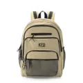 Mochila beige casual de gran capacidad para hombres y mujeres viajes y ordenador - Caqui