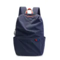 Waterproof nylon travel backpack with rainbow handle for outdoor sports and daily casual wear. - Navy Blue