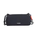Borsa a tracolla in nylon nero, borsa sportiva casual per uomo e donna per uso quotidiano. - Nero