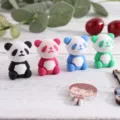 Niedliches Panda Radiergummi Set in vier Farben, kreatives Briefpapier Geschenk für Kinder. - 36/Box / Gemischt