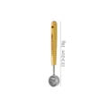 Cuillère mesure en acier inoxydable avec manche en bois pour cuisine pâtisserie 13cm - 4ml / Argent