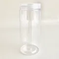 Clear plastic storage jar container detail view, portable transparent bottle with lid. - Transparent Plastic Box