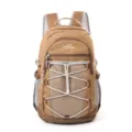 Mochila casual a cuadros marron para hombres y mujeres, mochila ligera de viaje para portatil y escuela - Tostado