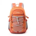 Mochila de viaje a cuadros naranja casual bolsa escolar para hombres mujeres ordenador - Rojo Anaranjado