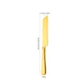 Couteau a beurre en acier inoxydable dore spatule a gateau vaisselle de fete de mariage 26cm - Couteau à Gâteau Or