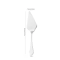 Pelle à tarte en acier inoxydable pour mariage fête pâtisserie outil de cuisine durable 28cm - Pelle à Gâteau Argent