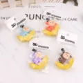 Niedliche 3D Cartoon Affe auf Banane Radiergummi Set, kreative Schüler Schreibwaren Geschenk. - Preis pro Stück / Mehrfarbig