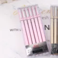 Rosa Metall Gelstift Set 0.5mm schwarze Tinte 12 Stk Büro Schule Schreiben Schreibwaren Set - Rosa