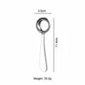 Cuillère à soupe en acier inoxydable avec manche oblique, longueur compacte 11.4cm usage quotidien. - 316# Cuillère Ronde à Manche Incliné 11cm