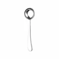 Cuillère à soupe en acier inoxydable avec manche incurvé, 17 cm de long, pour le dîner. - 316# Cuillère Ronde à Manche Incliné 17cm