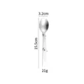 Cuillère pliante portable en acier inoxydable pour pique-nique en plein air et voyage. - Cuillère Pliante en Trois 304 (Avec Poinçoen) 1,2 mm