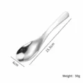 Cuillère à dessert Earl en acier inoxydable 316 de 15,5 cm avec finition brillante - 316 taille moyenne / Argent