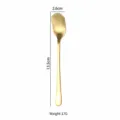 Cuchara de helado de acero inoxidable dorado postre café 13.5cm variante estilo - Cuchara de helado