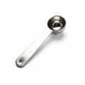Stainless steel measuring spoon for kitchen baking, coffee beans and powder 20ml capacity. - CS20 Round Hole Silver 10ML