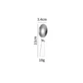 Cuillère pliante en acier inoxydable 304 portable pique-nique voyage 11cm compacte - Cuillère Pliante Simple à Court Manche 304