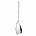 Cuillère de Service en Acier Inoxydable Manche Martele Forme Coquillage Tableware 27cm - Pelle de Service Plate / Argent
