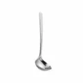 Cuchara de servicio de acero inoxidable martillado cucharón de cocina longitud 21.5cm 79g - Cuchara de Sopa Concha / Plateado