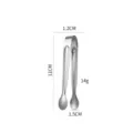 Pince à glaçons en acier inoxydable mini pince à sucre pour cuisine bar restaurant 11cm. - S / Argent