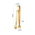 Pince à glaçons en acier inoxydable doré 15cm accessoire de cuisine bar utile - L / Or