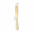 Couteau à beurre en acier inoxydable avec trous tartineur de fromage doré 20.5cm long - Or