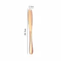 Couteau a beurre en acier inoxydable rose dore fromage et confiture tartineur - Or rose