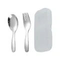 Ensemble de cuillère et fourchette pour enfants en acier inoxydable avec étui de rangement. - Ensemble Cuillère Et Fourchette Avec Boîte / Acier inoxydable 316