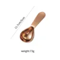 Ergonomische cuillère à café doseuse en acier inoxydable or rose, pâtisserie 30ml. - 30ml / Or rose
