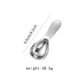 Cuillère à mesure café en acier inoxydable manche court 15ml outil de cuisson ustensile - 15ml / Argent