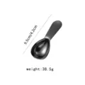 Cuillère à mesure café manche court acier inoxydable 15ml noir outil pâtisserie - 15ml / Noir