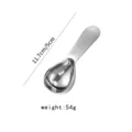 Cuillère à café doseuse courte en acier inoxydable, outil de pâtisserie avec échelle. - 30ml / Argent